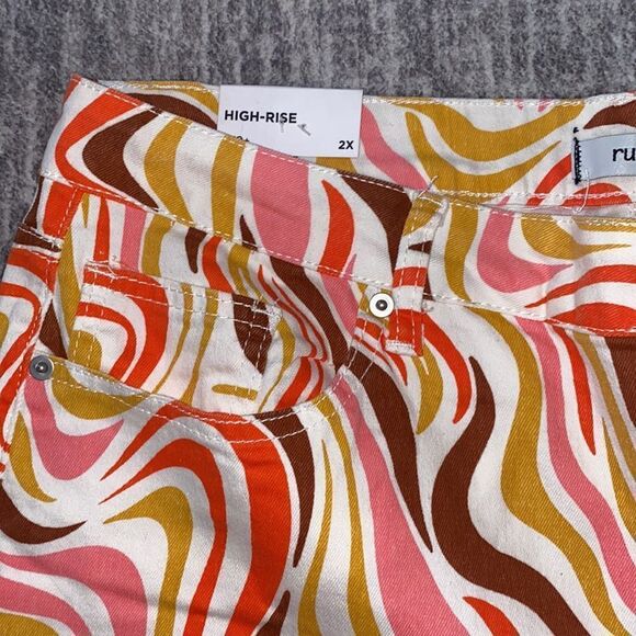 Super Cute Plus Size Groovy Jeans - NWT💕 - Picture 3 of 8